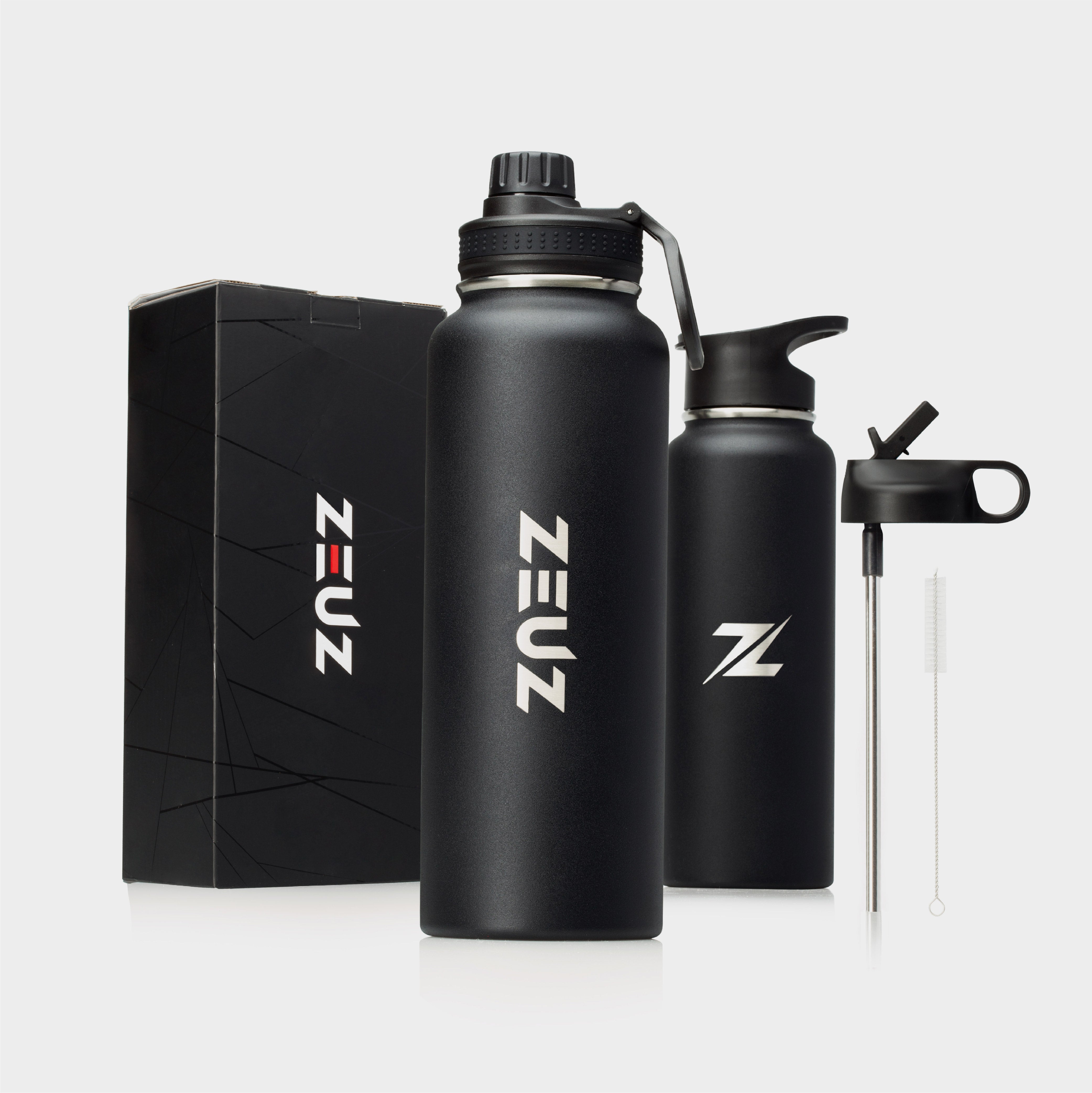 ZEUZ Premium Edelstahl Thermos flasche & Trink flasche - 1,2 Liter