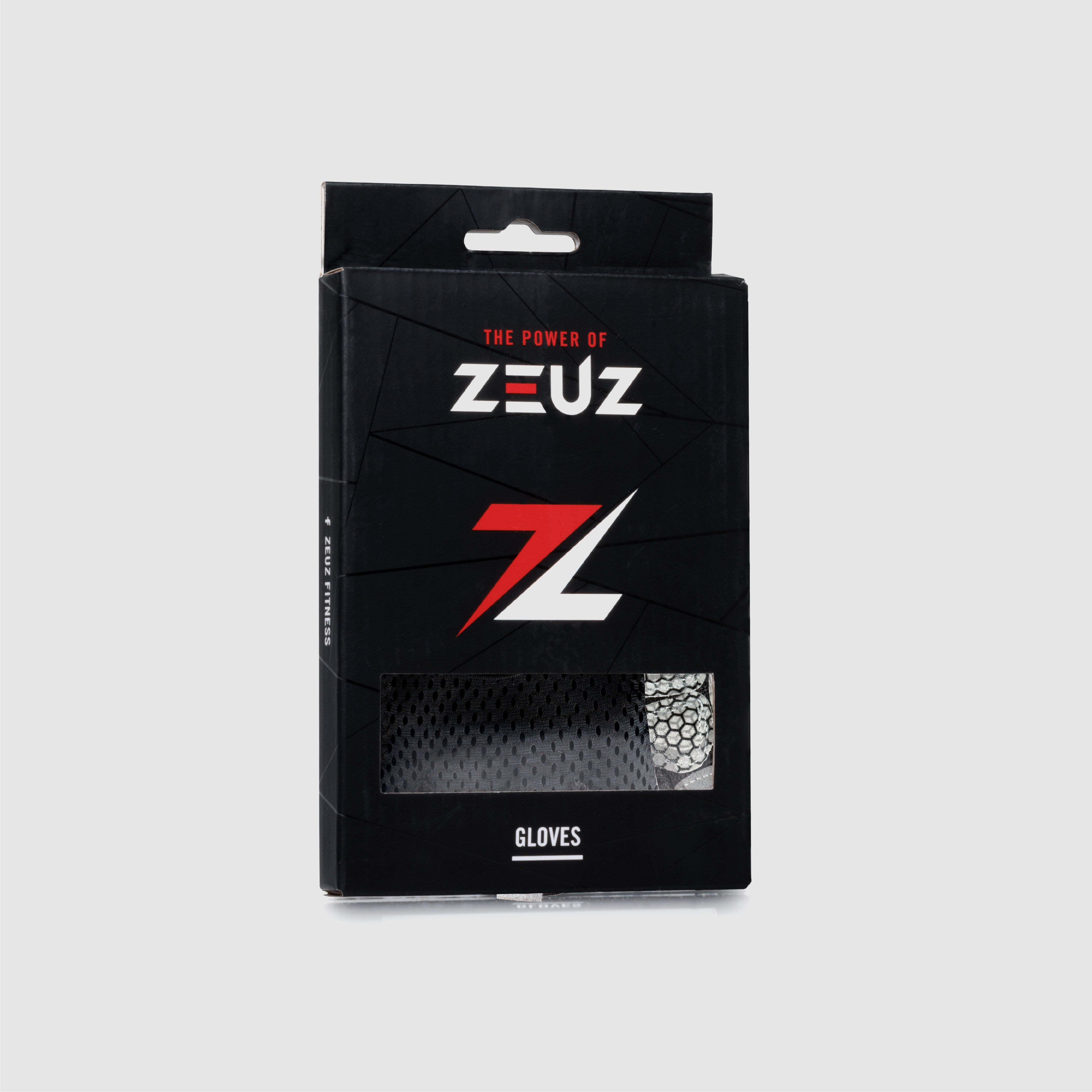 ZEUZ Fitness Handschuhe Volle Hand Grau & Schwarz