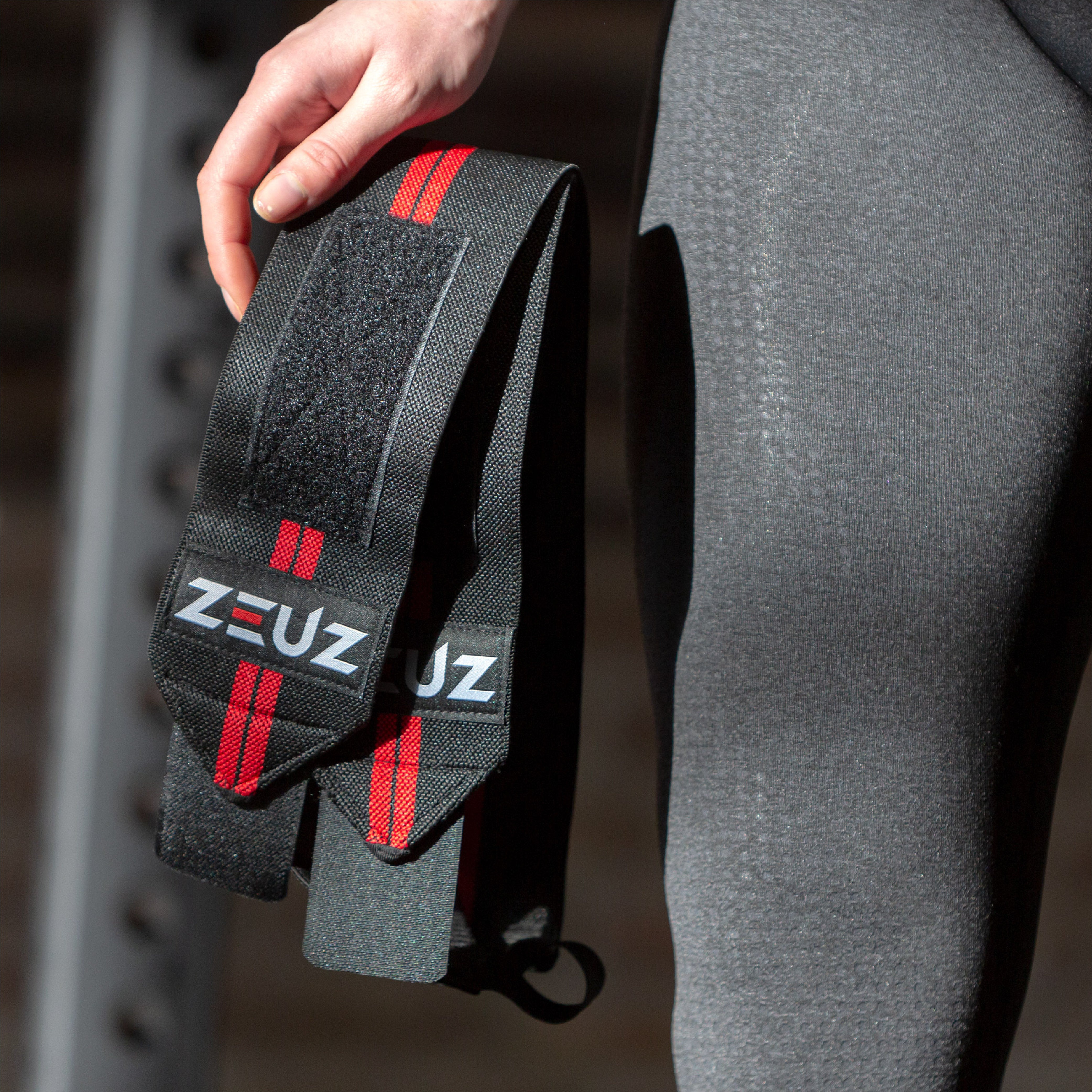 ZEUZ® Poignet 1 Pièce Rouge/ Zwart - Fitness - Crossfit - Bootcamp -  Musculation 
