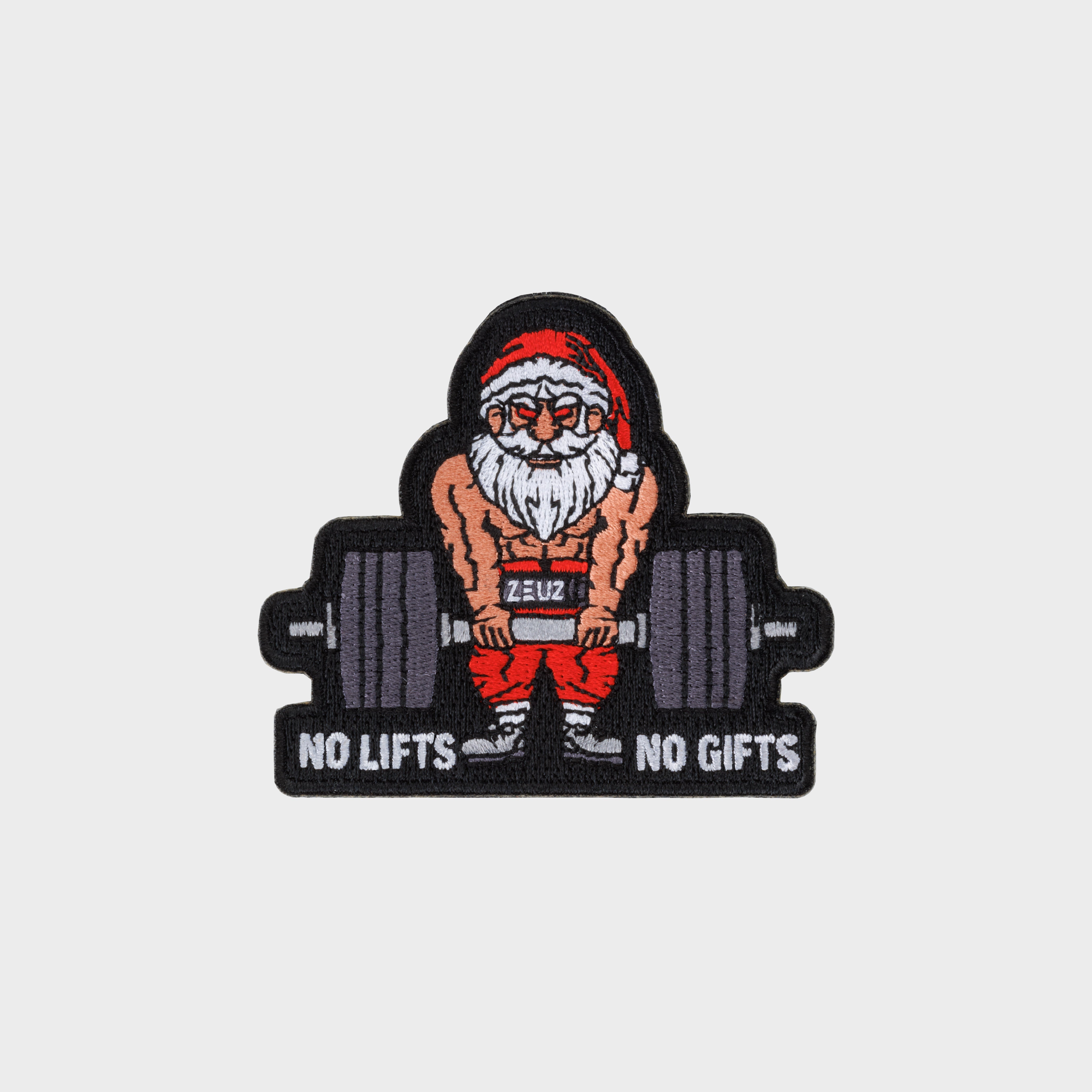 ‍ZEUZ „No Lifts No Gifts“-Weihnachtsmann-Patch (KOSTENLOS)