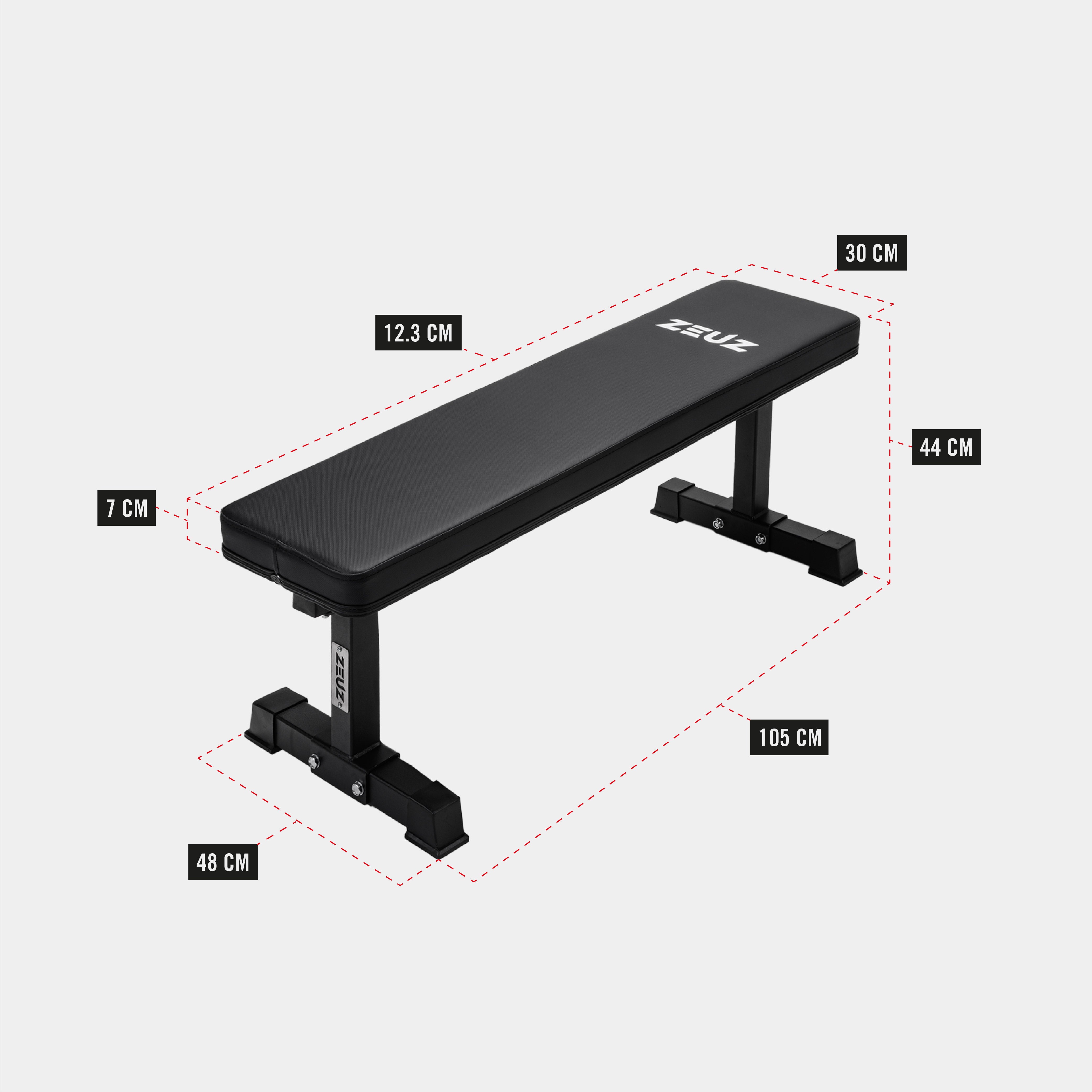 ZEUZ Vlakke Halterbank - Flat Bench