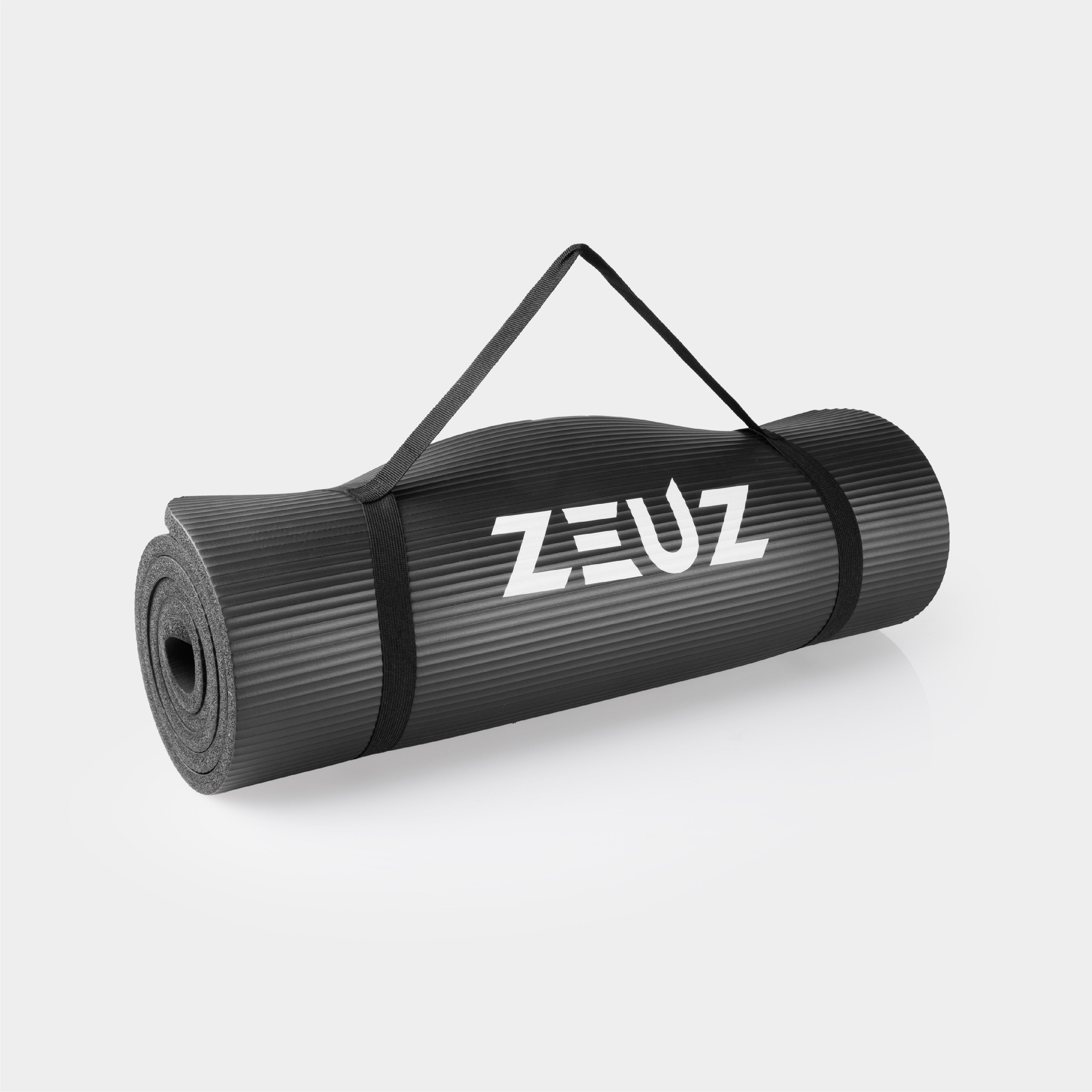 ZEUZ Yoga, Fitness, Crossfit, Sport matte 180x60x1,5 cm- inkl.  Tragetasche - Schwarz