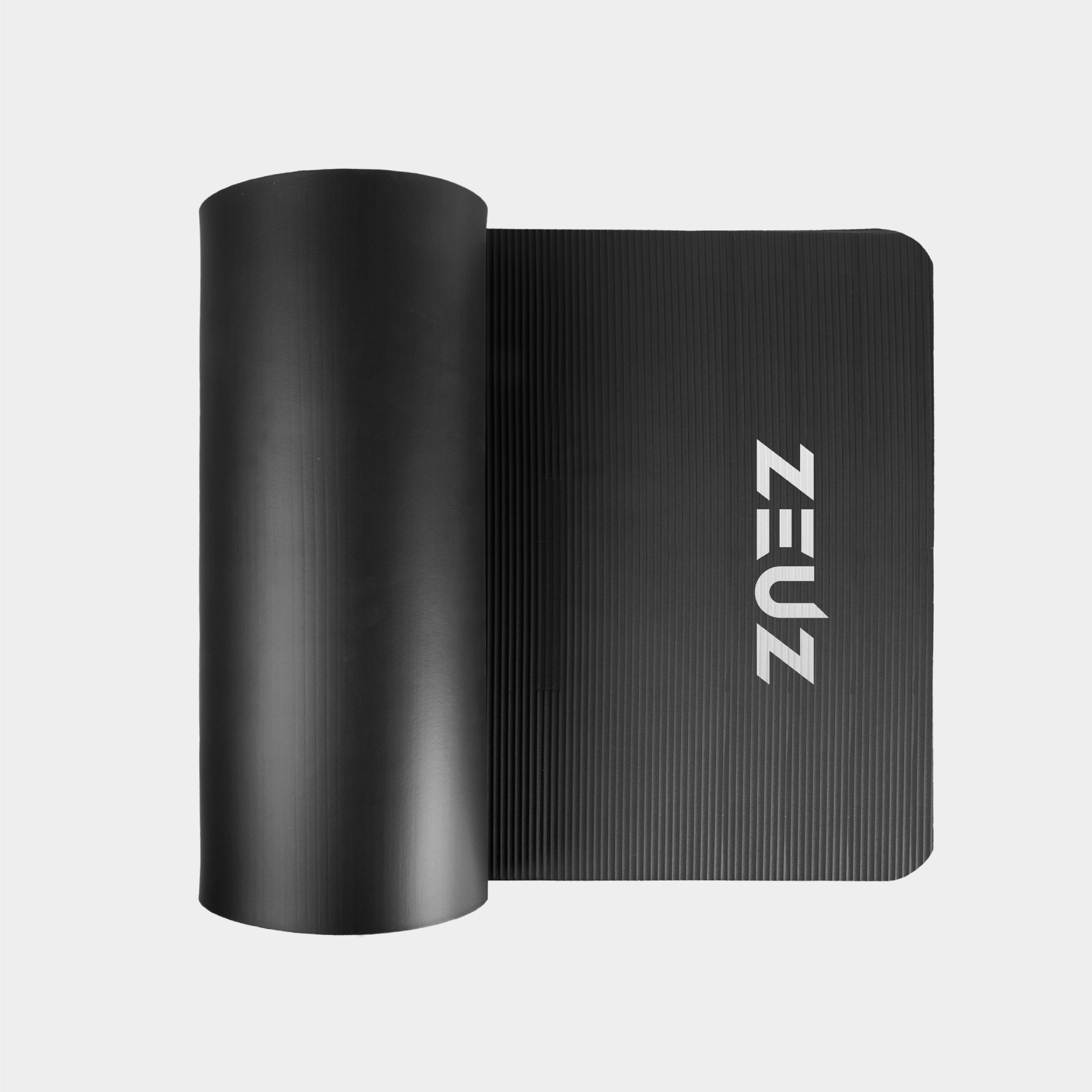 ZEUZ Yoga, Fitness, Sport matte 180x60x1,5 cm-inkl. Trage tasche-Schwarz