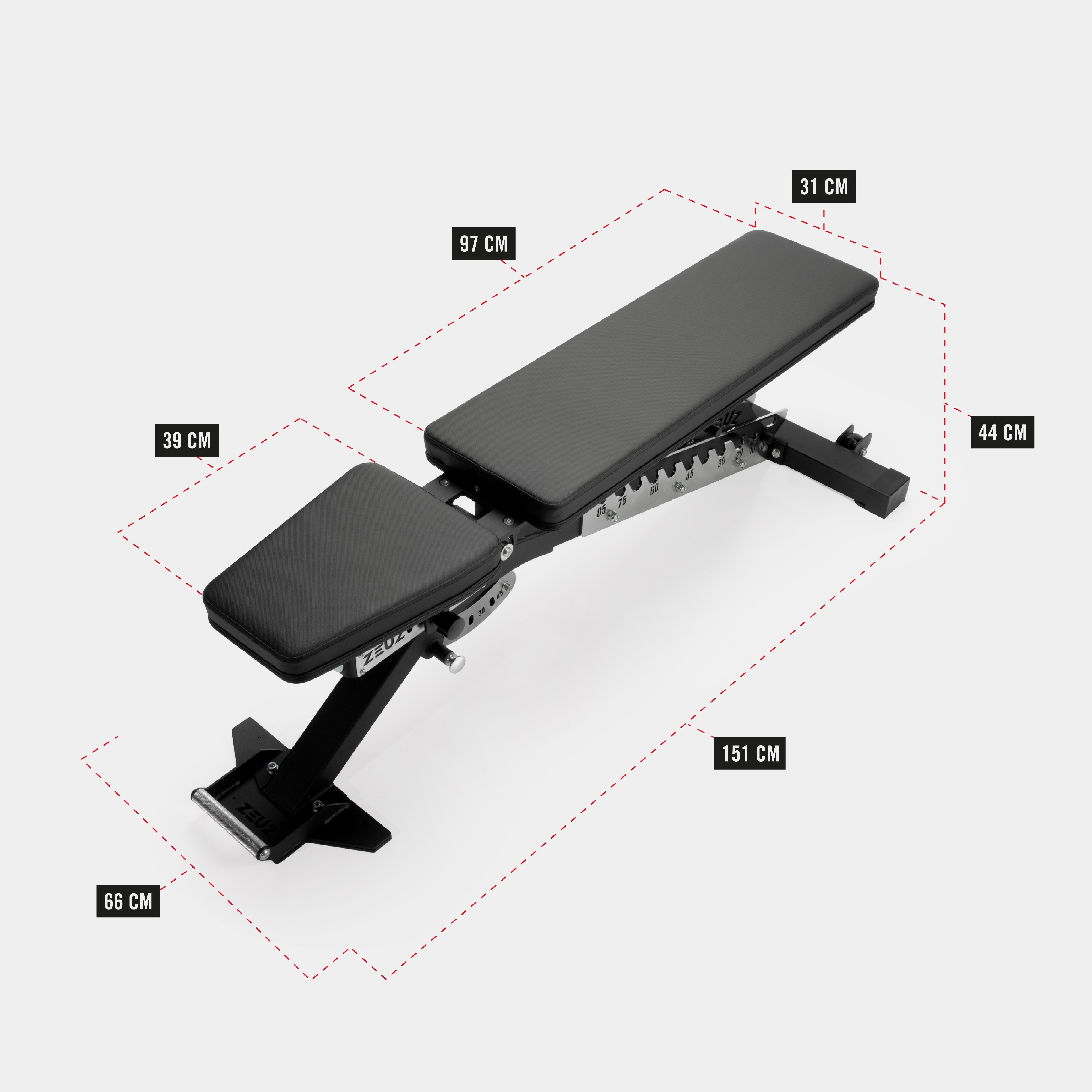 ZEUZ Adjustable Bench