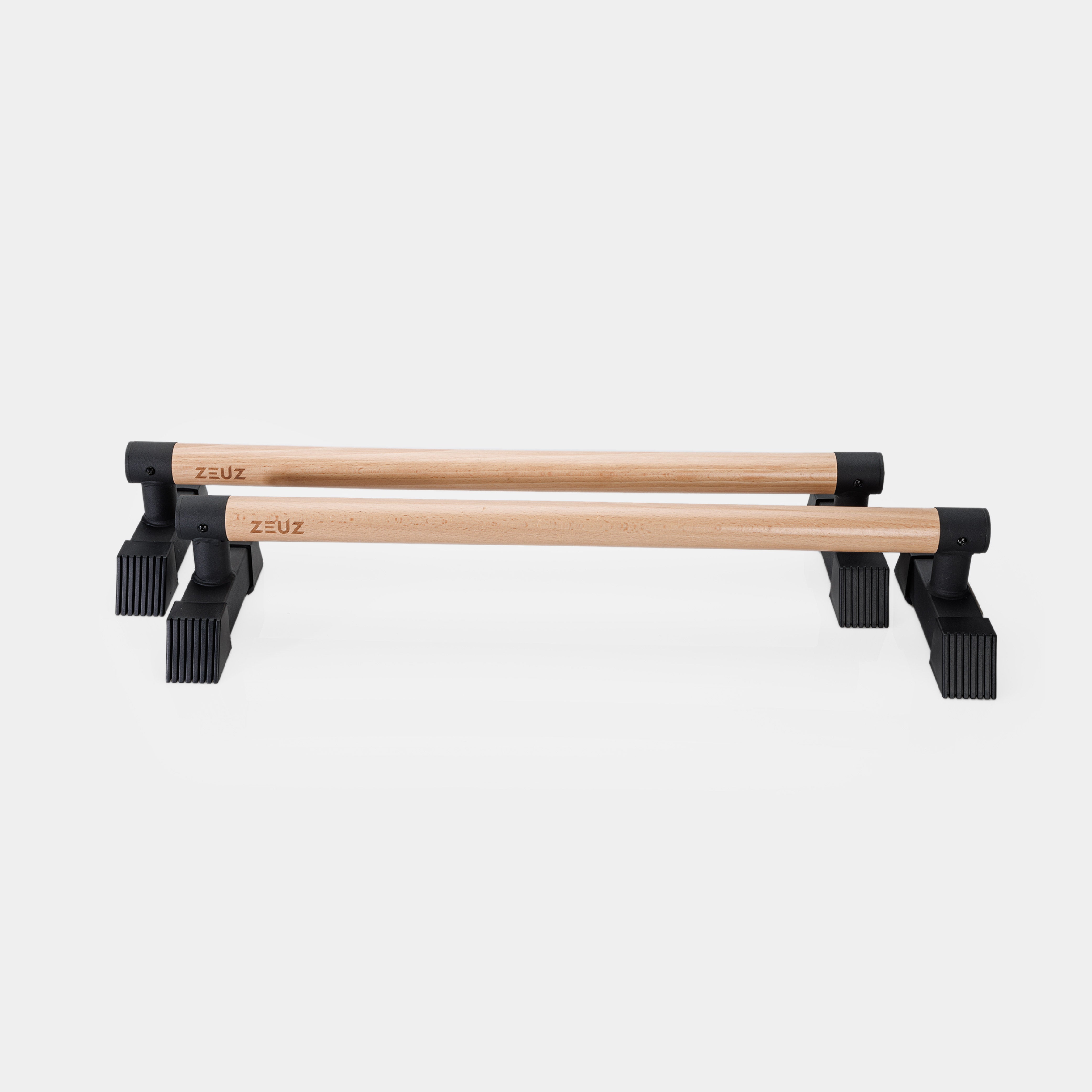 ZEUZ Wooden Parallettes Long