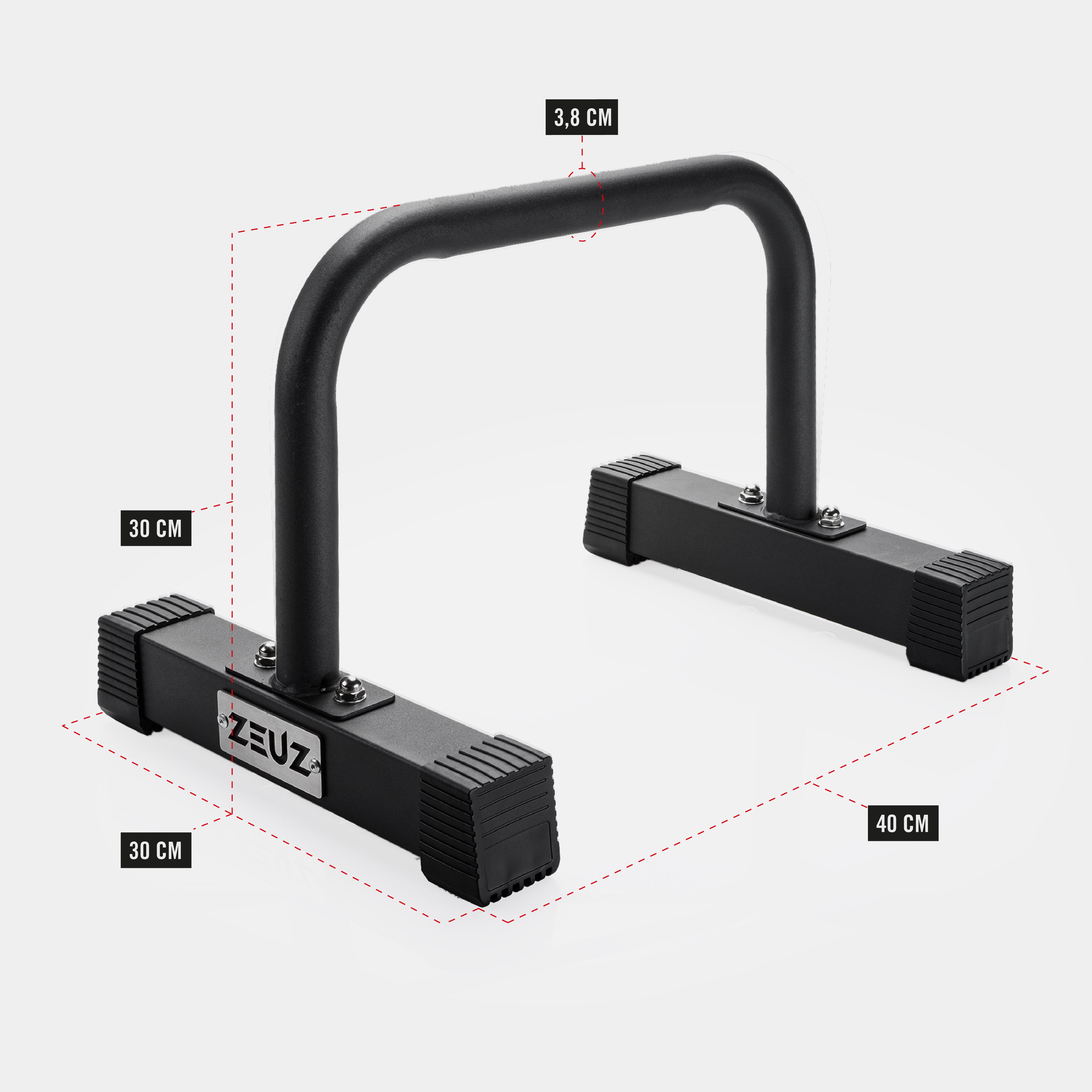 ZEUZ Metalen Medium Parallettes