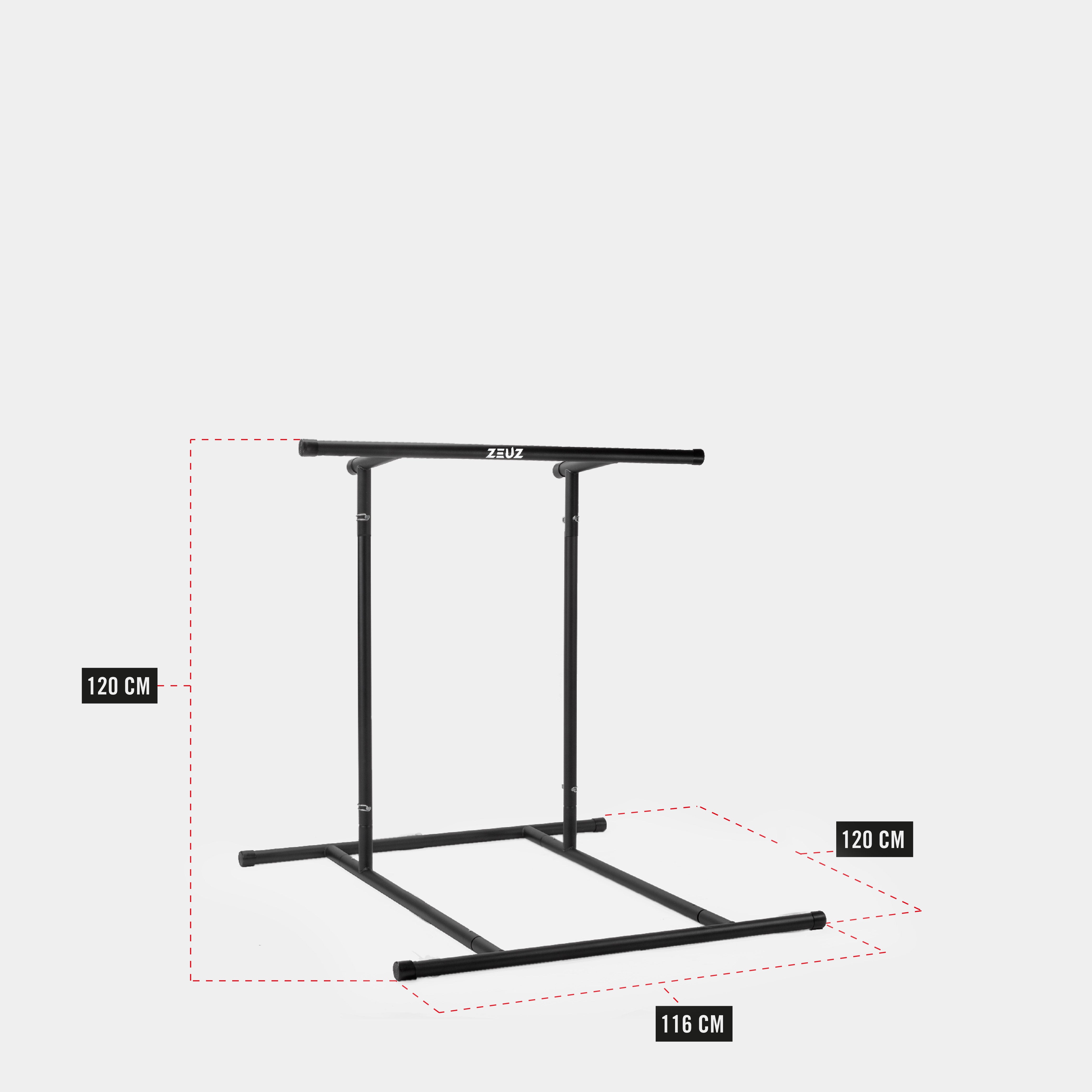 ZEUZ Pull Up Bar Rack Incl. Tas - Draagbaar