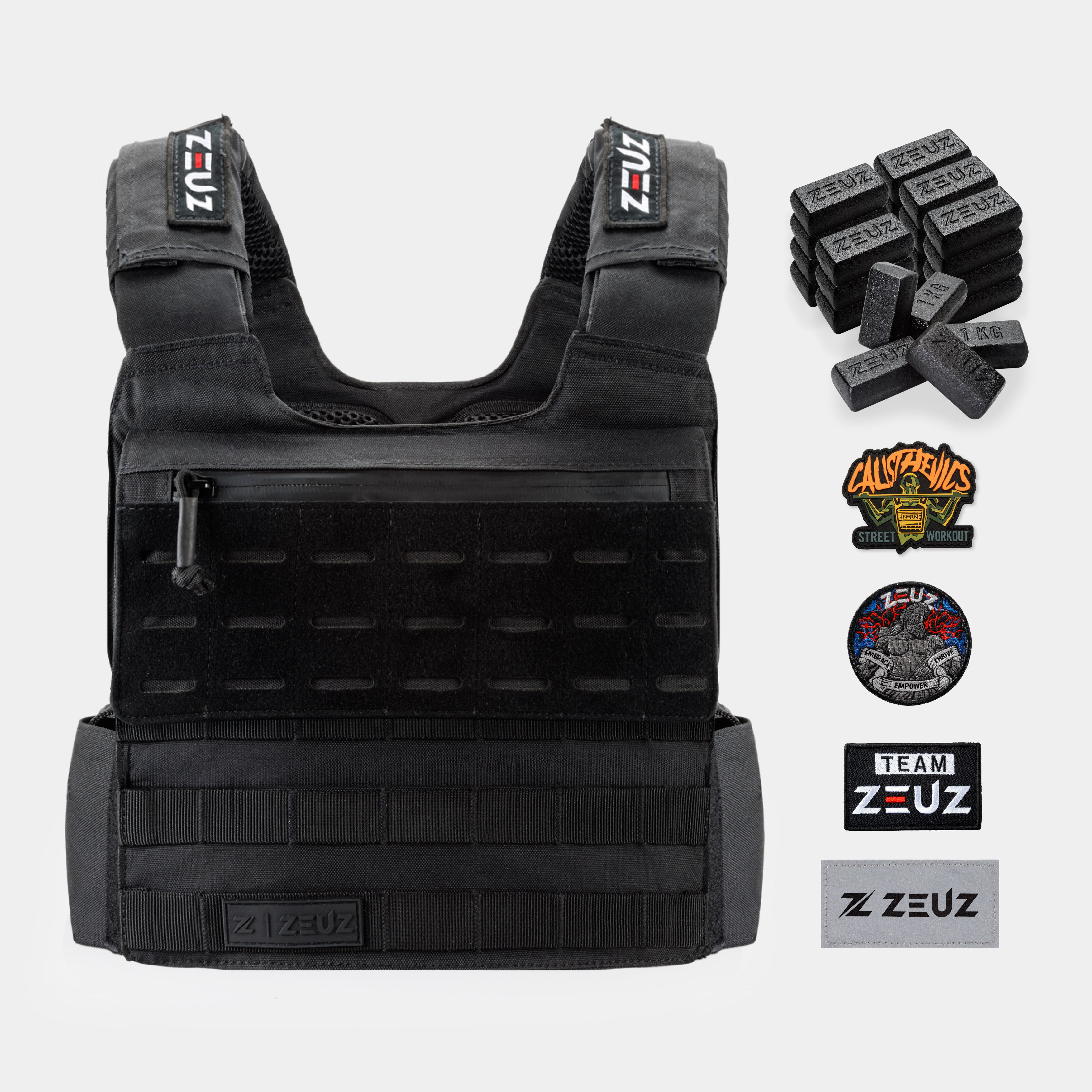 ZEUZ Calisthenics Weight Vest 25.5 KG