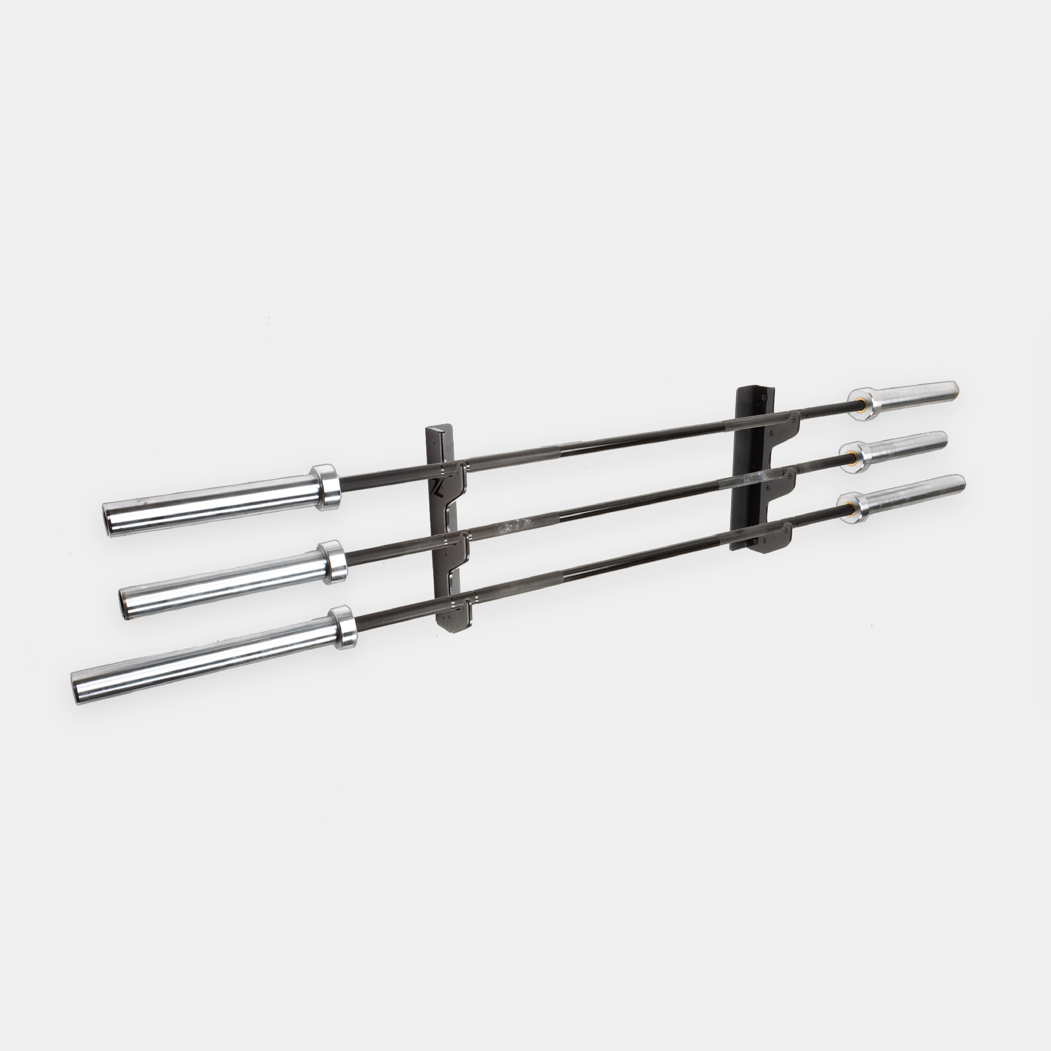 ZEUZ Horizontal Barbell Storage Rack - 3 Pieces - Bar Rack Holder - Bar Holder