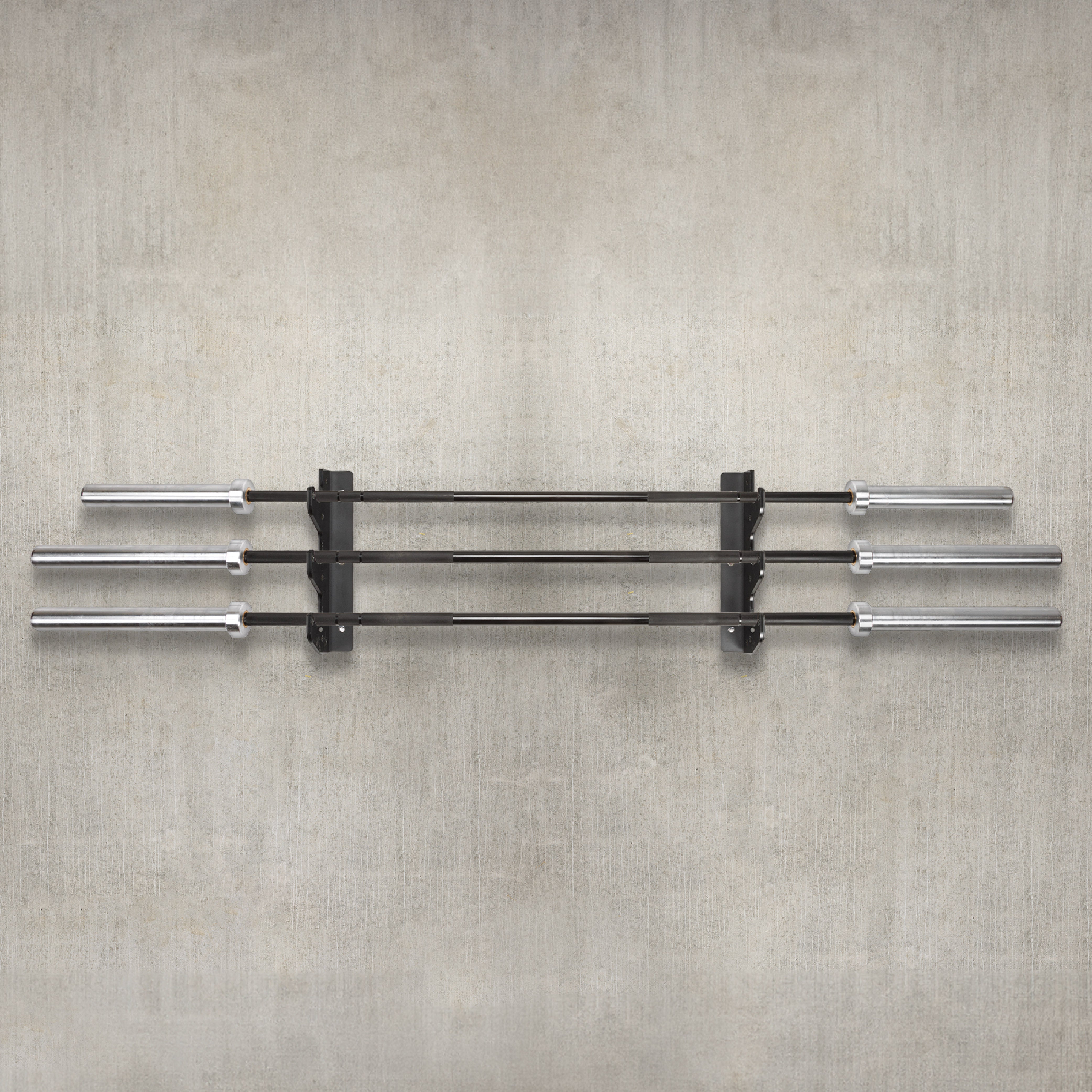 ZEUZ Horizontal Barbell Storage Rack - 3 Pieces - Bar Rack Holder - Bar Holder