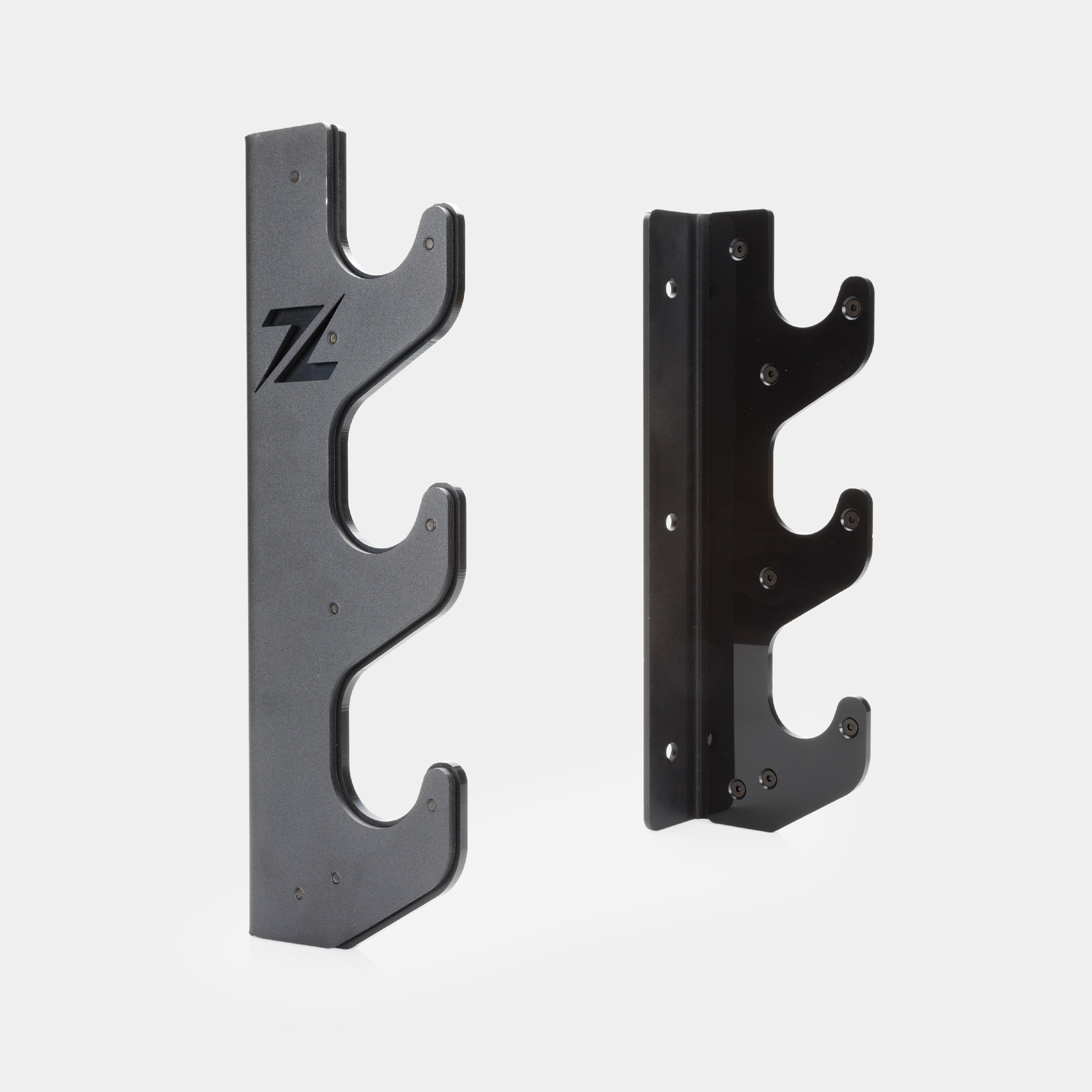 ZEUZ Horizontal Barbell Storage Rack - 3 Pieces - Bar Rack Holder - Bar Holder