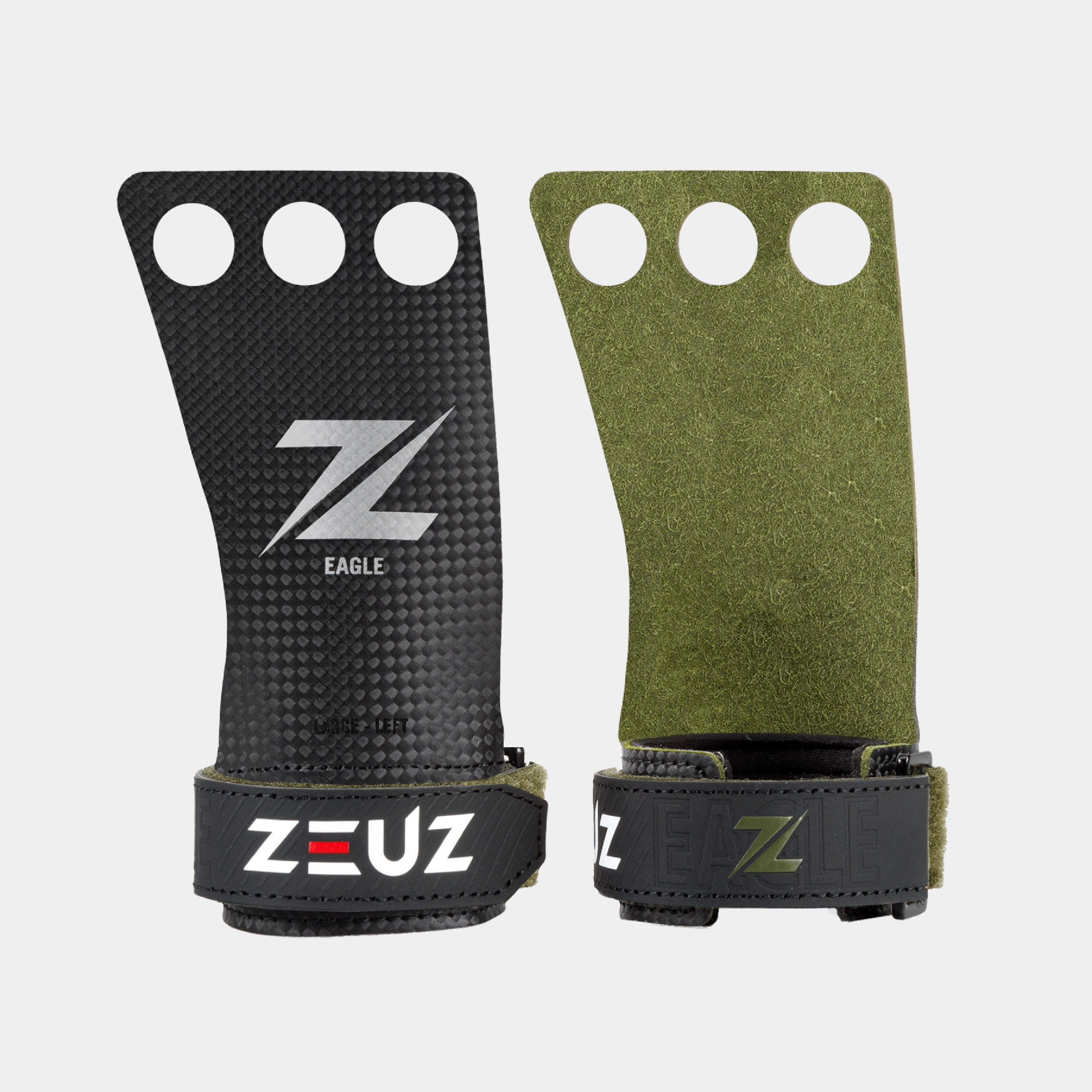 ZEUZ Carbon & Microvezel Grips - Groen