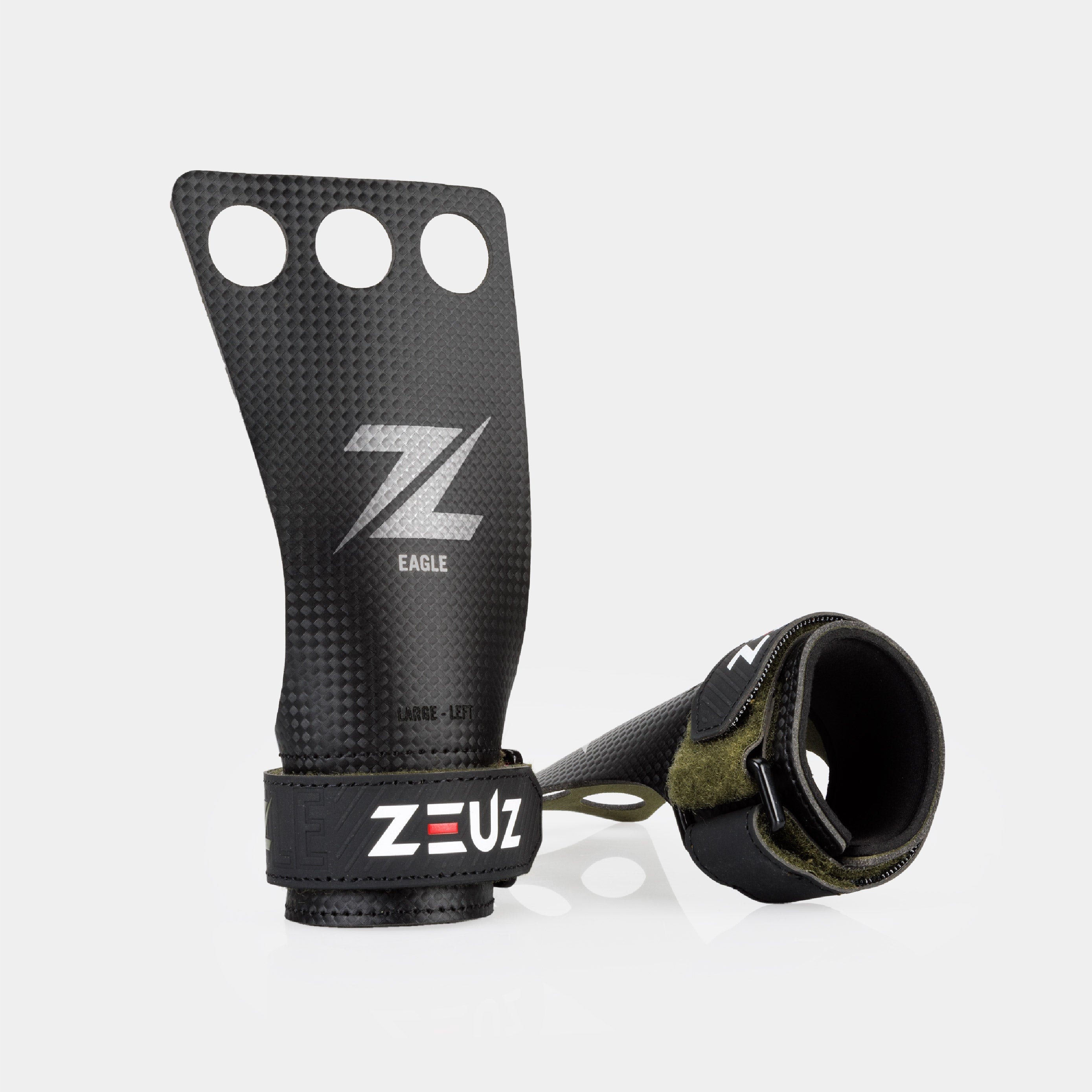 ZEUZ Carbon & Microvezel Grips - Groen