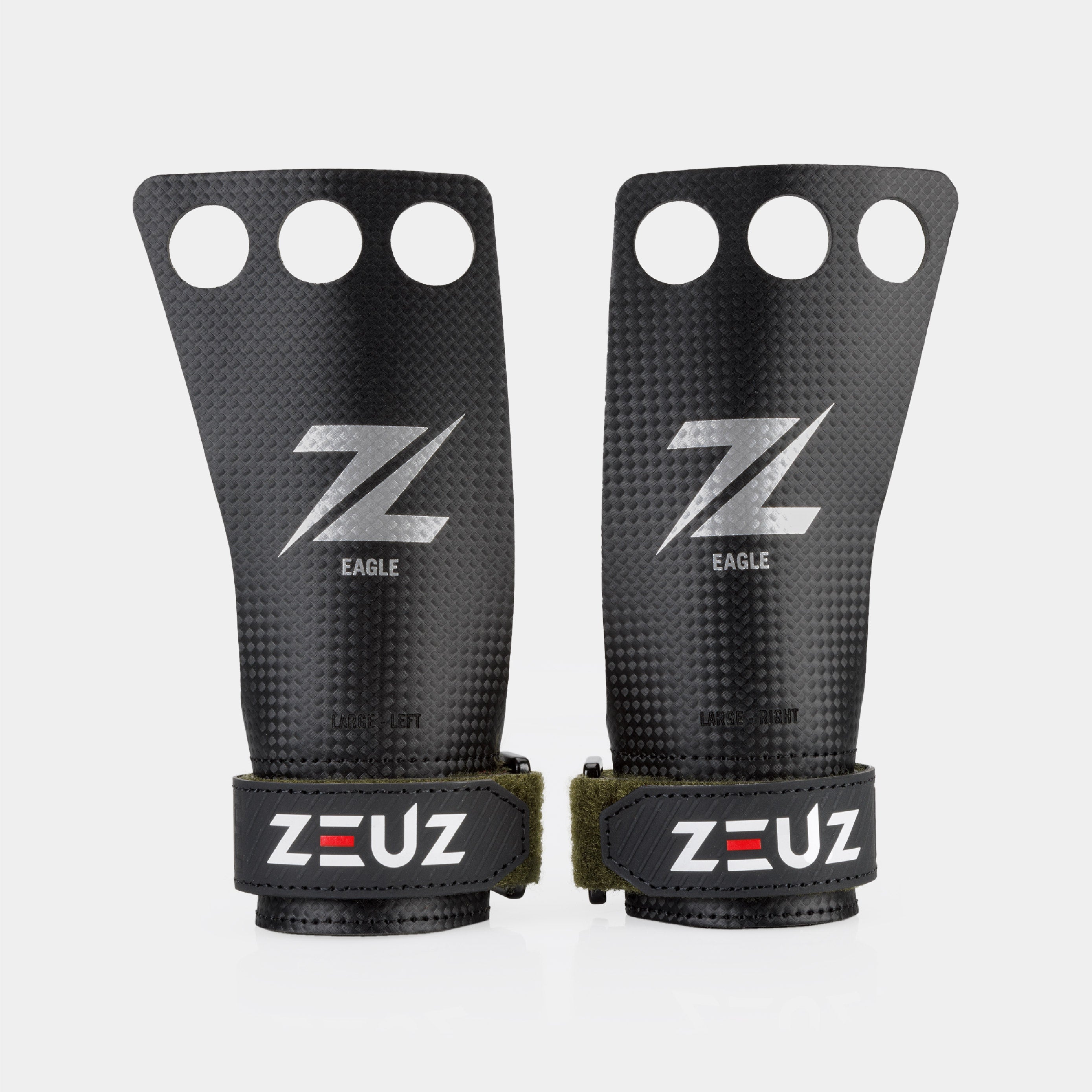 ZEUZ Carbon & Microvezel Grips - Groen